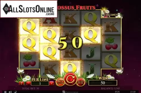 Win Screen 4. Colossus Fruits Easter Edition from Spinomenal