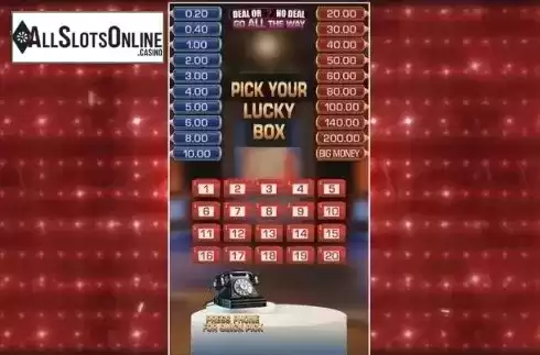 Lucky Box. Deal or No Deal: Go All The Way from Blueprint
