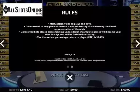 Game Rules 2. Deal or No Deal International from Endemol Games