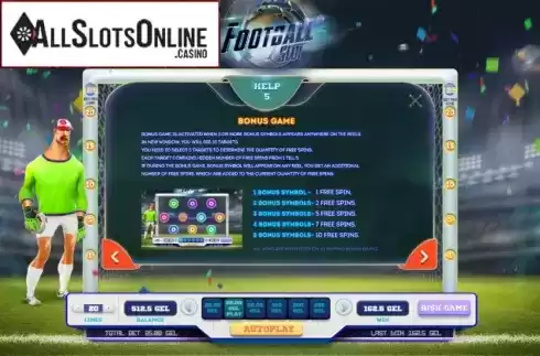 Features 3. Football Slot (Smartsoft Gaming) from Smartsoft Gaming