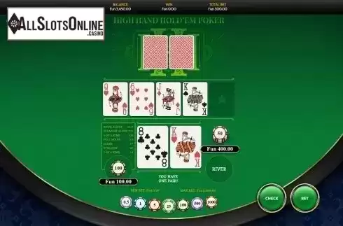 Game workflow 4. High Hand Holdem Poker(OneTouch) from OneTouch