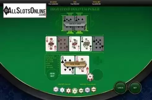 Game workflow 5. High Hand Holdem Poker(OneTouch) from OneTouch