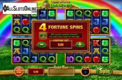 Screen 4. Luck O' The Irish Fortune Spins from Blueprint
