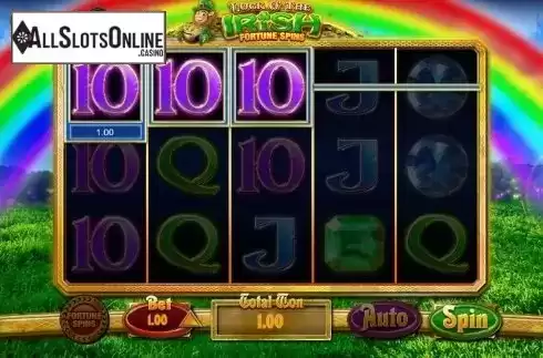 Screen 2. Luck O' The Irish Fortune Spins from Blueprint