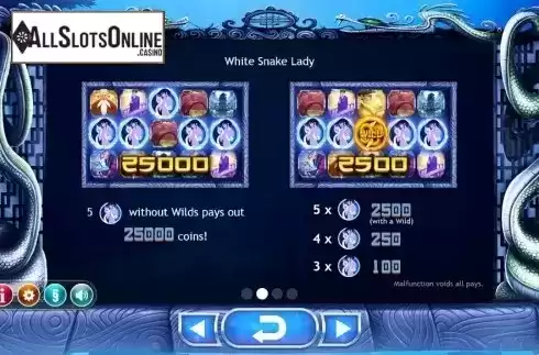 Win Up to 25000. Legend of the White Snake Lady from Yggdrasil