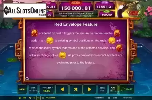 Red Envelope feature screen