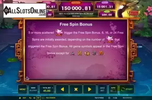 FS bonus screen