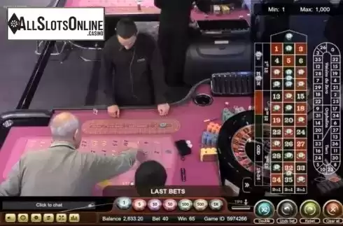 Game Screen. Roulette Portomaso Live Casino from Ezugi