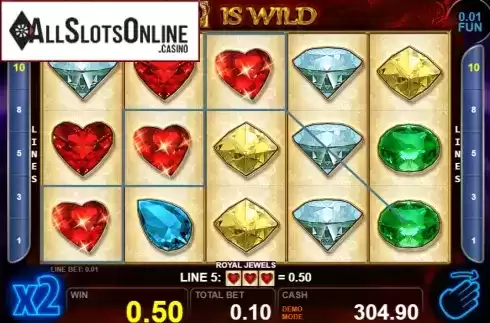 Win screen 3. Royal Jewels (Casino Technology) from Casino Technology