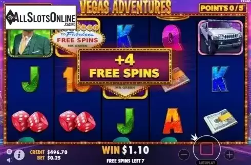 Free Spins 3. Vegas Adventures with Mr Green from Pragmatic Play