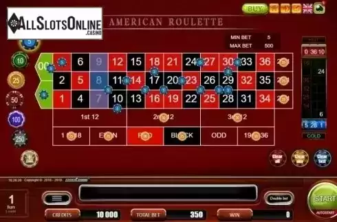 Game Screen. American Roulette (Belatra Games) from Belatra Games