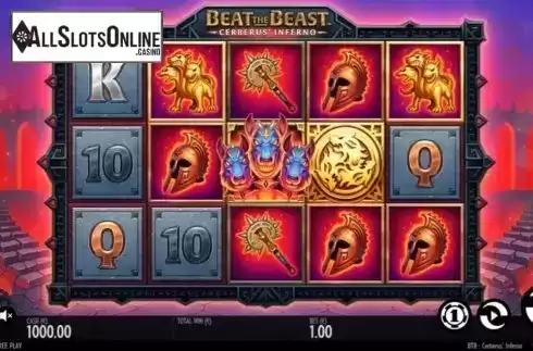 Reel Screen. Beat the Beast Cerberus Inferno from Thunderkick