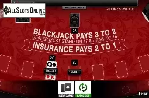 Win Screen. Blackjack Multihand 7 Seats VIP from GAMING1