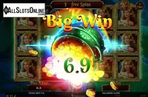 Win Free Spins Game screen