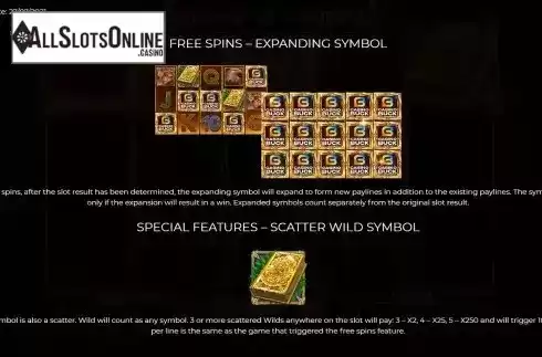 Special symbols screen