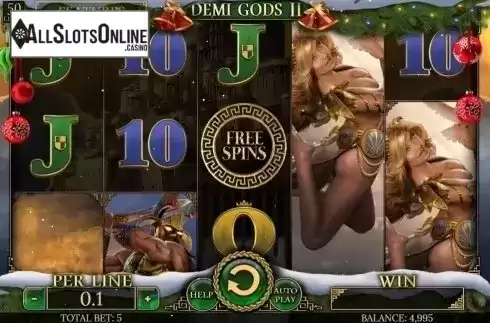 Reel Screen. Demi Gods II Christmas Edition from Spinomenal