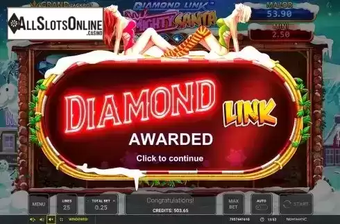 Diamond Link Awarded Screen