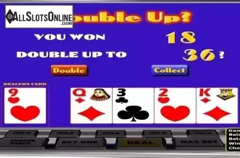 Game Screen. Double Jackpot Poker MH (Betsoft) from Betsoft