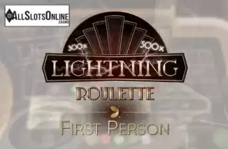 First Person Lightning Roulette. First Person Lightning Roulette from Evolution Gaming