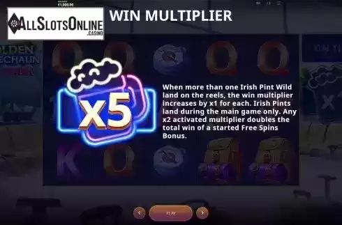 Multiplier Feature Screen