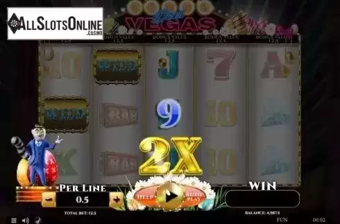 Win Screen. Lemur Does Vegas Easter Edition from Spinomenal