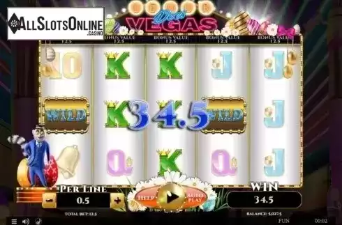 Win Screen. Lemur Does Vegas Easter Edition from Spinomenal