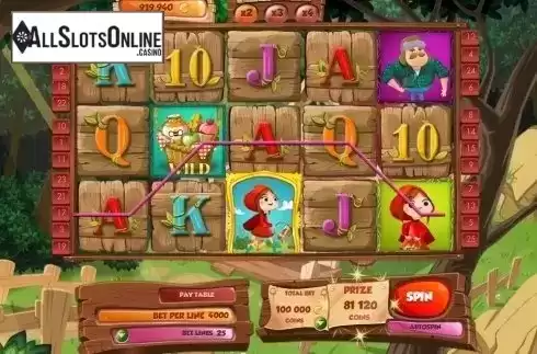 Win Screen. Little Red Riding Hood (Red Rake) from Red Rake