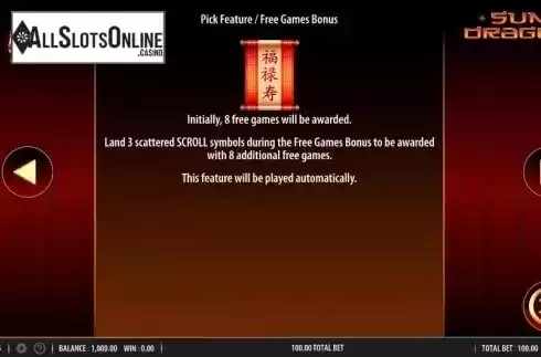Pick Free Spins 2. Quick Hit Ultra Pays Sun Dragon from Bally