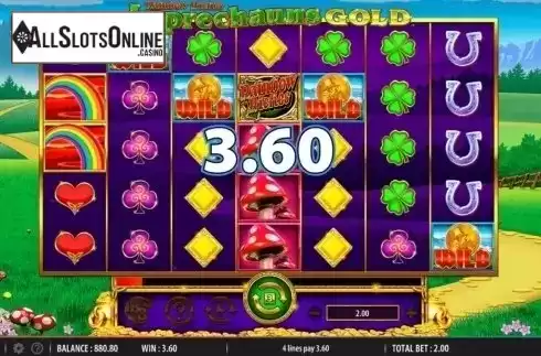Win Screen. Rainbow Riches Leprechauns Gold from Barcrest