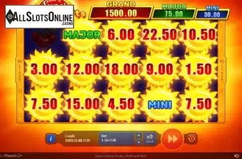 Reel Screen 2. Super Sunny Fruits: Hold and Win from Playson