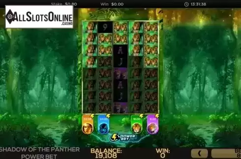 Win Screen 2. Shadow of the Panther Power Bet from High 5 Games