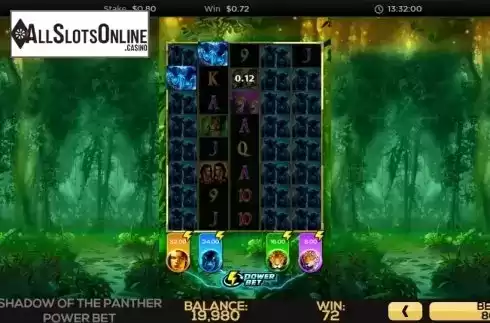 Win Screen 3. Shadow of the Panther Power Bet from High 5 Games