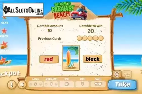 Gamble Game screen