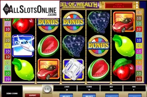 Screen 1. Wheel of Wealth Special Edition from Microgaming