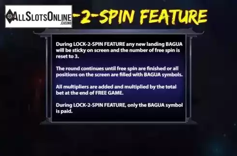 Lock 2 Spin Feature screen 2