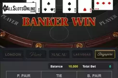 Banker Win screen