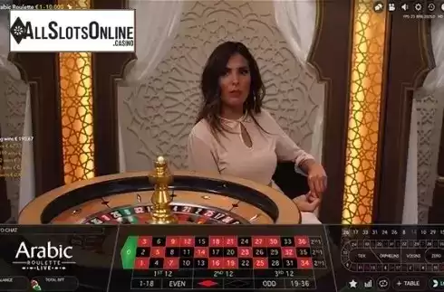 Game Screen. Arabic Roulette (Evolution Gaming) from Evolution Gaming