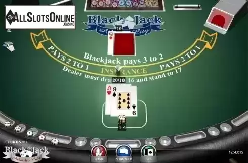 Game Screen. Blackjack Atlantic City (iSoftBet) from iSoftBet