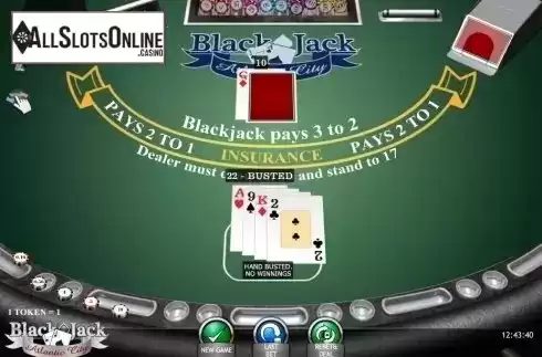 Game Screen. Blackjack Atlantic City (iSoftBet) from iSoftBet
