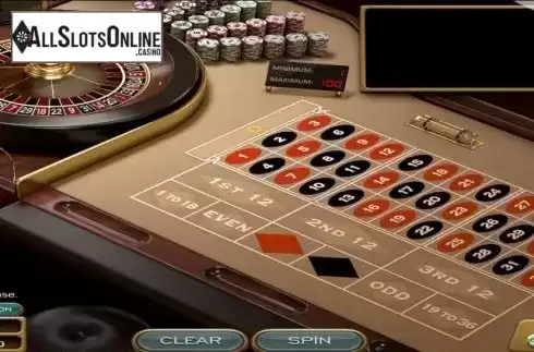 Game Screen. European Roulette (Nucleus Gaming) from Nucleus Gaming