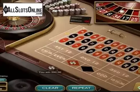 Win Screen. European Roulette (Nucleus Gaming) from Nucleus Gaming