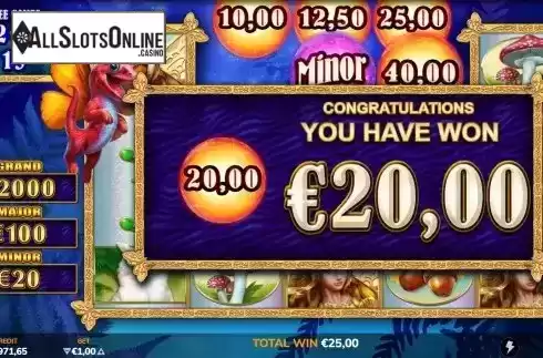 Big Win in Free Spins Screen