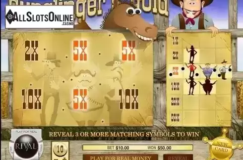Screen4. Gunslingers Gold Scratch and Win from Rival Gaming