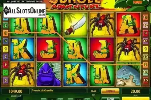 Win screen. Jungle Adventure (Tom Horn Gaming) from Tom Horn Gaming