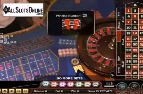 Game Screen. Live Royal Casino Roulette (Ezugi) from Ezugi