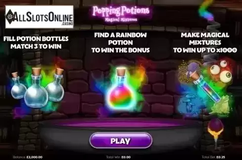 Start Screen 1. Popping Potions Magical Mixtures from Endemol Games