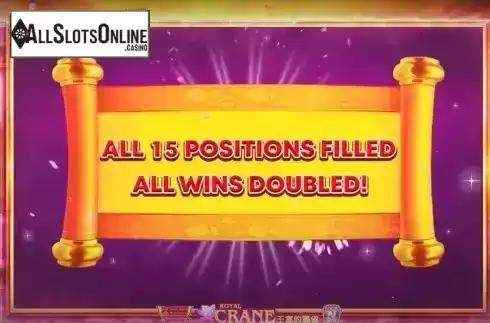 Full reels Win in Bonus Game Screen 2