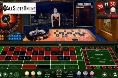 Game Screen. Roulette Golden Ball Live casino from Extreme Live Gaming