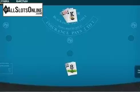 Win screen. Satoshi Blackjack Perfect Pairs from OneTouch