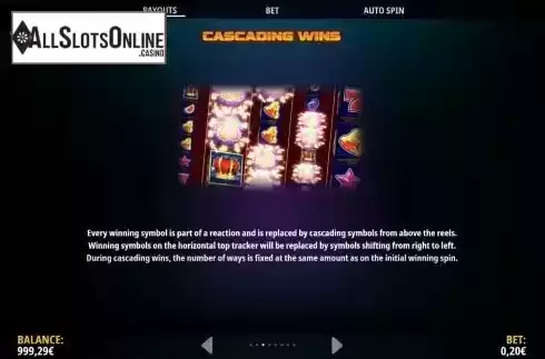 Cascading wins screen